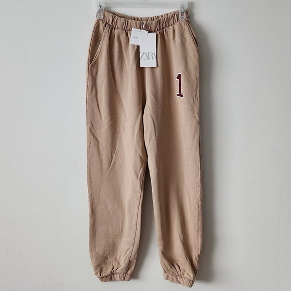 NWT Zara Varsity Washed Effect Sweatshirt & Pants - Picture 6 of 8